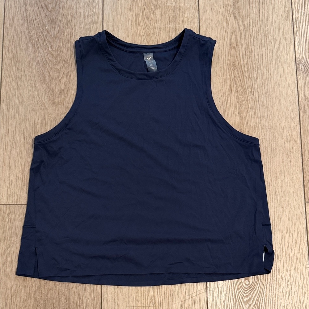 RHONE Navy Blue Tank Top size L